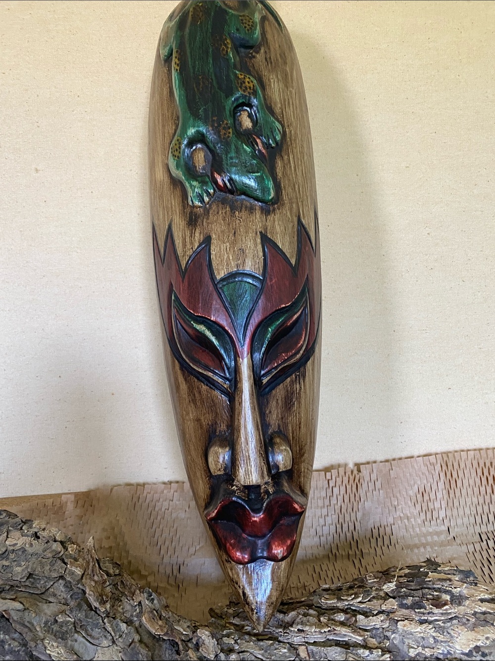 Vintage Indonesian Wood Carving